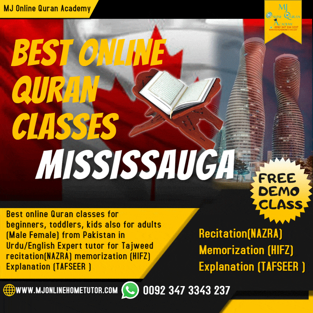 Quran classes for kids & adults in MISSISSAUGA. Start Quran courses with male & female Quran teachers. Free trial classes