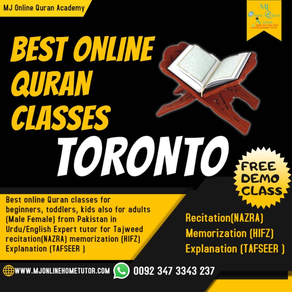 ONLINE QURAN CLASSES TORONTO MJ Online Quran Academy
